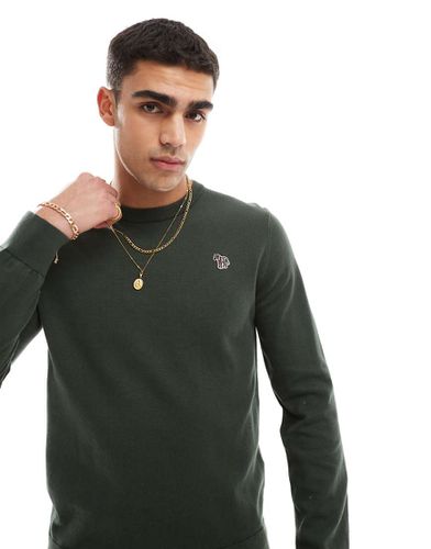 Pull avec écusson logo zèbre en maille de coton - Ps Paul Smith - Modalova