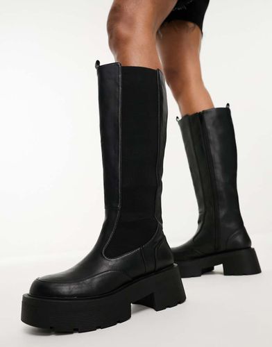 Evergreen - Bottes hauteur genou à semelle chunky - Public Desire - Modalova