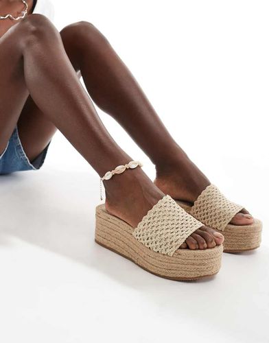 Espadrilles à semelle plateforme - Crème - Pull & bear - Modalova