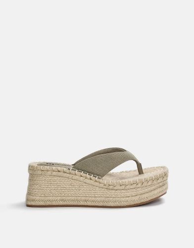 Sandales compenses en jute - Pull & bear - Modalova