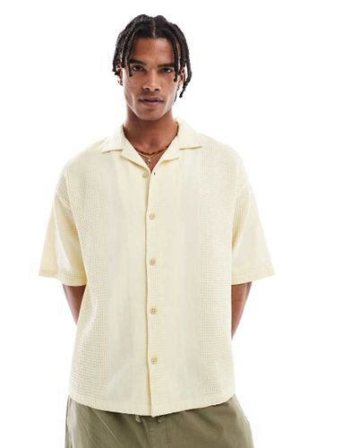 STWD - Chemise gaufre  manches courtes - beurre - Pull & bear - Modalova