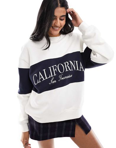 Sweat California à rayures - Pull & bear - Modalova