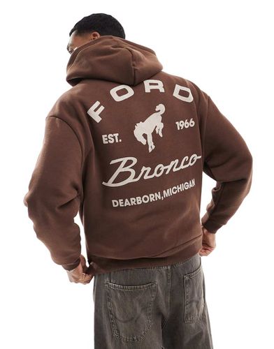 Sweat à capuche avec imprimé Ford au dos - Pull & bear - Modalova