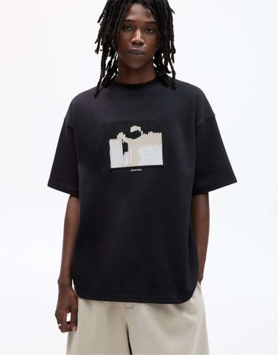 Sweat manches courtes  broderie - Pull & bear - Modalova