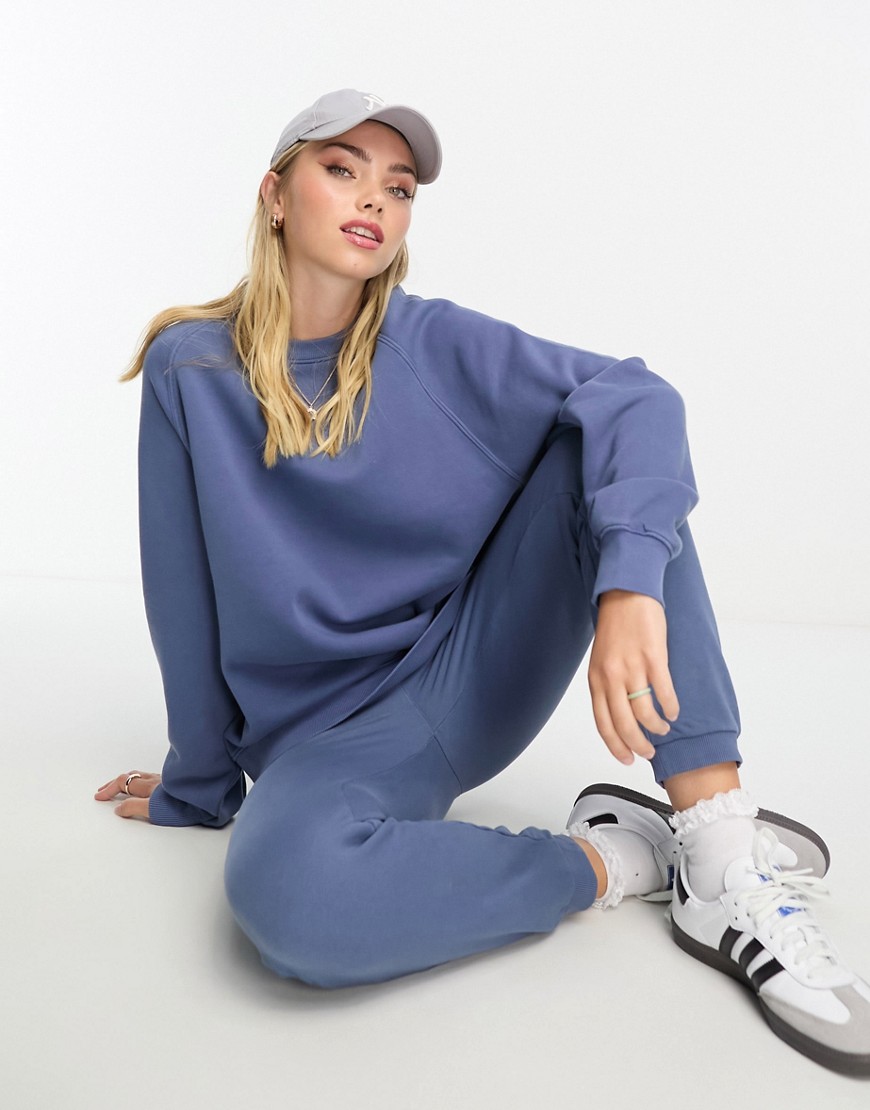 Sweat-shirt d'ensemble oversize - Bleu pétrole - Pull & bear - Modalova