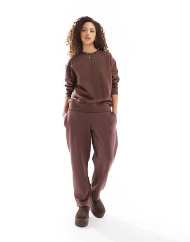 Pantalon de jogging d'ensemble large - Bordeaux - Pull & bear - Modalova