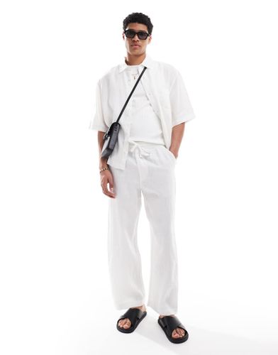 Pantalon de jogging en lin - Pull & bear - Modalova