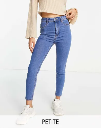 Petite - Jean super skinny taille haute - moyen - Pull & bear - Modalova