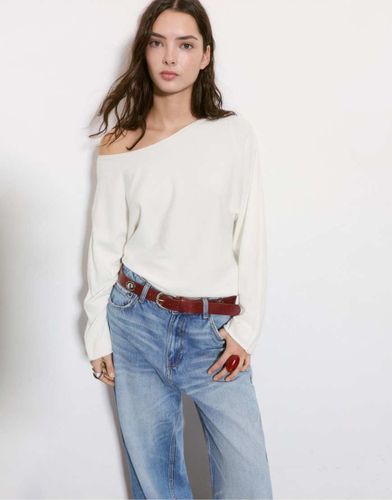 Pull asymtrique - Beige - Pull & bear - Modalova