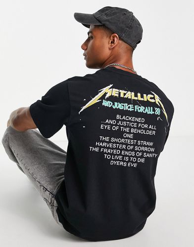 T-shirt à imprimé Metallica And Justice For All - Pull & bear - Modalova