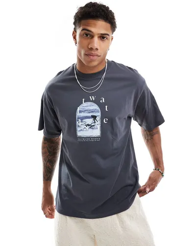 T-shirt à imprimé Saltwater » - foncé - Pull & bear - Modalova