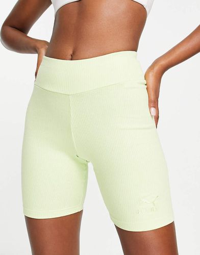 Classics - Short legging nervuré - citron - Puma - Modalova