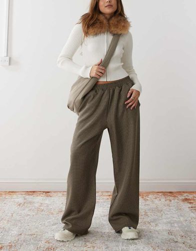 Pantalon à enfiler à petits carreaux - Reclaimed Vintage - Modalova