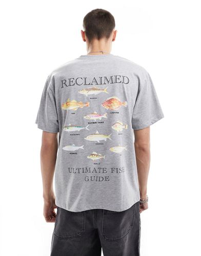 T-shirt oversize à imprimé poissons - Reclaimed Vintage - Modalova