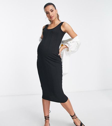 Robe mi-longue côtelée - River Island Maternity - Modalova