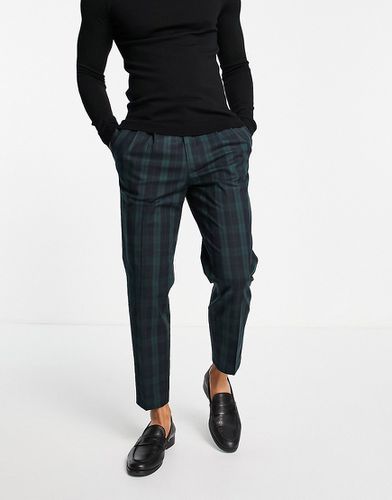 Pantalon habillé à pinces avec carreaux écossais Blackwatch - River Island - Modalova
