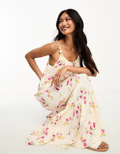 Robe nuisette longue à imprimé fleurs - pâle - River Island - Modalova