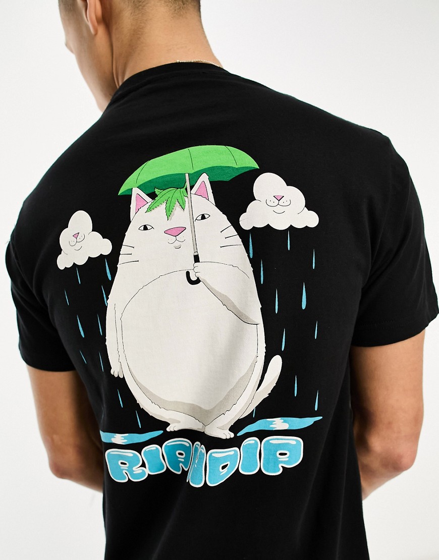 RIPNDIP - Splish Splash - T-shirt avec imprimé à l'avant et au dos - Noir - Rip N Dip - Modalova