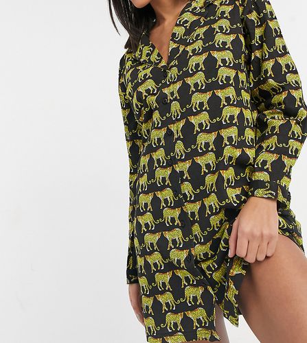 Chemise de nuit coupe décontractée à imprimé tigre - Wednesday's Girl - Modalova