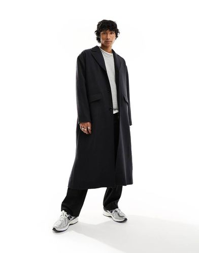 Armond - Manteau oversize long en laine mélangée - foncé chiné - Weekday - Modalova