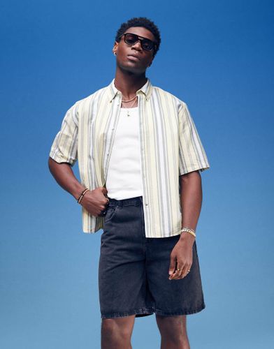 Chemise  rayures et manches courtes - Weekday - Modalova