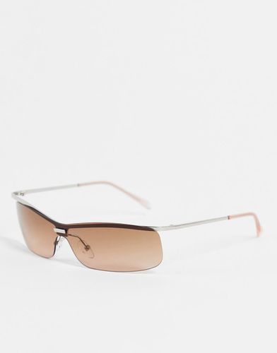 Float - Lunettes de soleil sans monture - Sepia - Weekday - Modalova