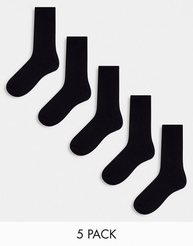 Lot de 5 chaussettes côtelées - Weekday - Modalova