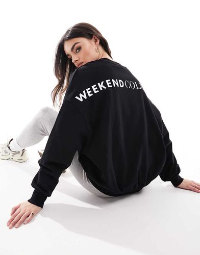 Weekend Collective - Sweat oversize avec grand logo au dos - Asos Weekend Collective - Modalova