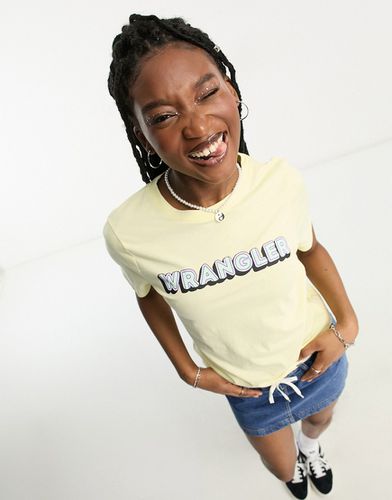 T-shirt à logo style rétro - Vanille française - Wrangler - Modalova