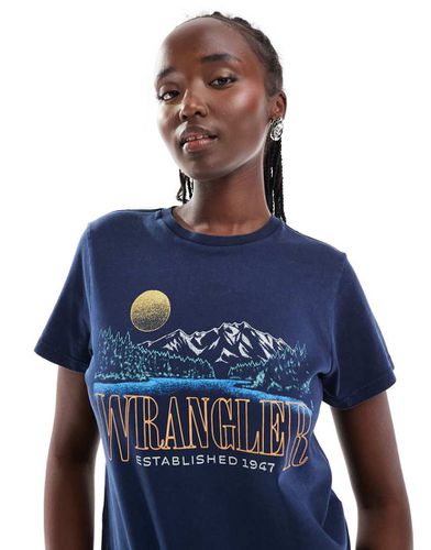 T-shirt avec imprimé sur la poitrine - Wrangler - Modalova