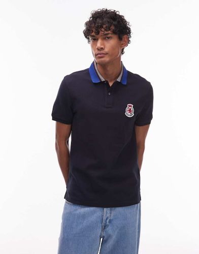 Polo coupe classique  chevrons et col - Tommy Hilfiger - Modalova