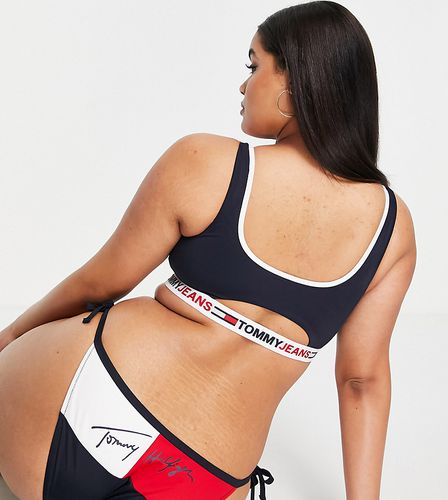 Curve - Bas de bikini noué sur les côtés - Tommy Hilfiger - Modalova