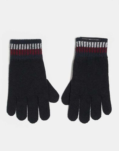 Gants en laine à poignets rayés - Tommy Hilfiger - Modalova