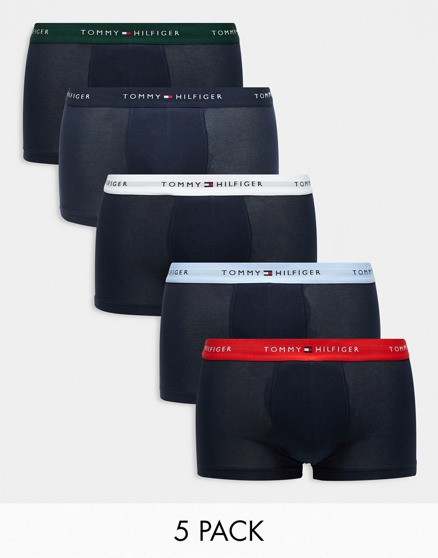 Essentials - Lot de 5 boxers en coton avec logo - Tommy Hilfiger - Modalova