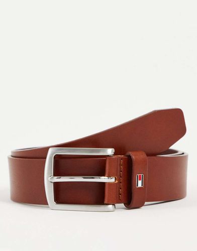 New Denton - Ceinture 3,5 cm en cuir - Fauve foncé - Tommy Hilfiger - Modalova