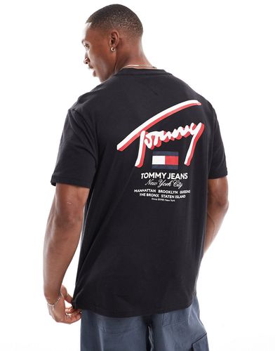 D Street - T-shirt classique à logo signature - Tommy Jeans - Modalova