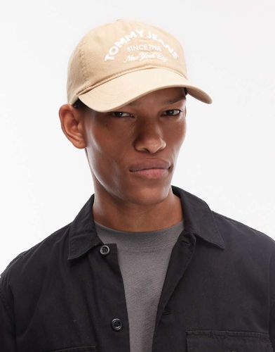 Casquette  logo incurv brod - Crme - Tommy Jeans - Modalova