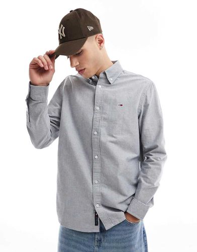 Chemise Oxford coupe classique - Gris - Tommy Jeans - Modalova