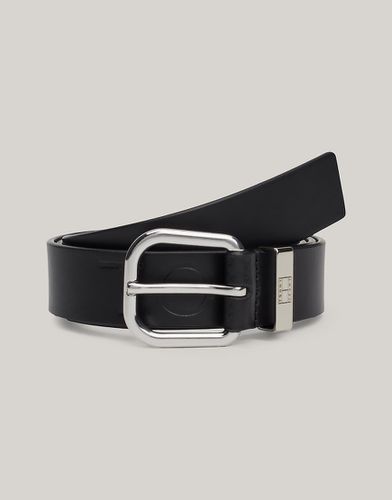 City - Ceinture en cuir avec logo estampé - Tommy Jeans - Modalova