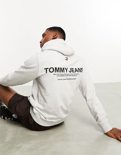 Sweat classique à capuche avec logo - clair - Tommy Jeans - Modalova
