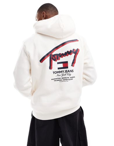 Sweat à capuche coupe classique avec logo signature - Tommy Jeans - Modalova