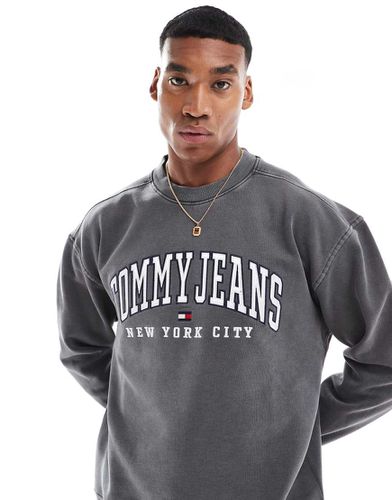 Sweat décontracté style universitaire - délavé - Tommy Jeans - Modalova