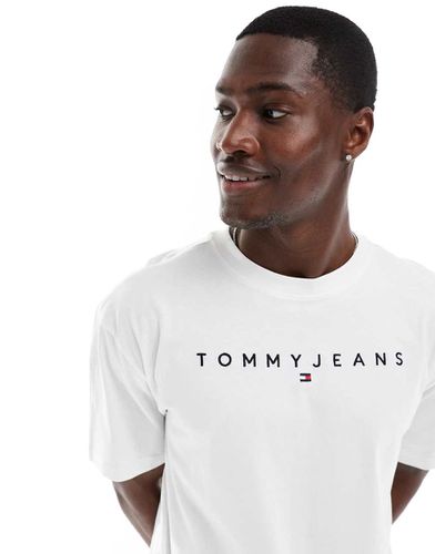 T-shirt à logo linéaire - Tommy Jeans - Modalova