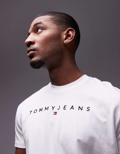 T-shirt à logo linéaire - Tommy Jeans - Modalova