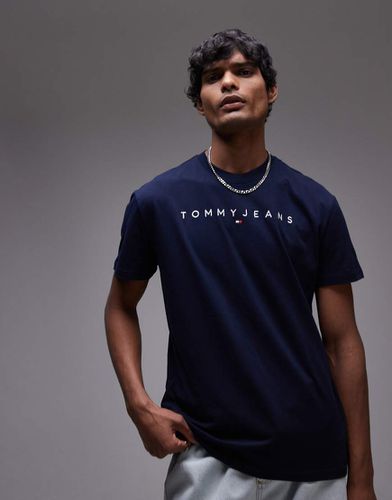 T-shirt à logo linéaire - Tommy Jeans - Modalova