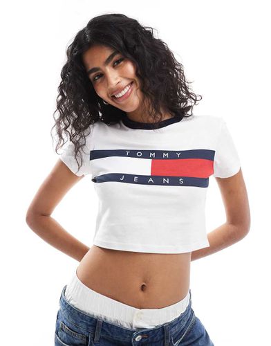 T-shirt crop top ajusté - Tommy Jeans - Modalova