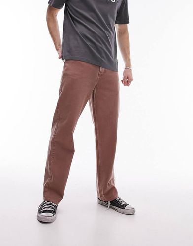 Pantalon ample en sergé de coton - Topman - Modalova