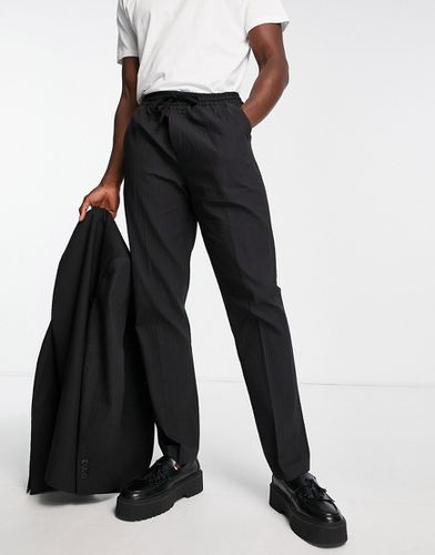 Pantalon de costume côtelé coupe ajustée à taille élastique - Topman - Modalova