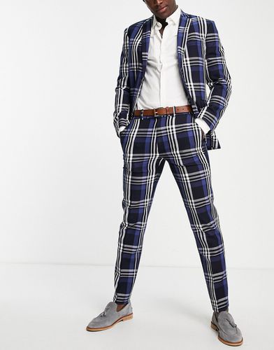 Pantalon de costume slim à carreaux écossais - Topman - Modalova