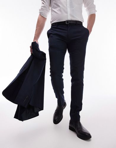 Pantalon de costume stretch texturé ultra ajusté - Topman - Modalova